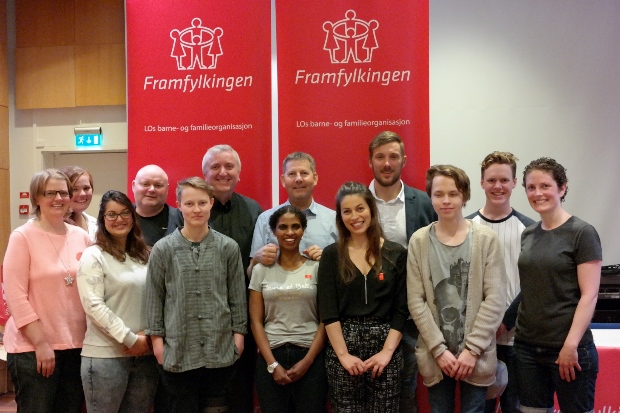 Gruppebildet av Sentralstyret i Framfylkingen 2015-2017
